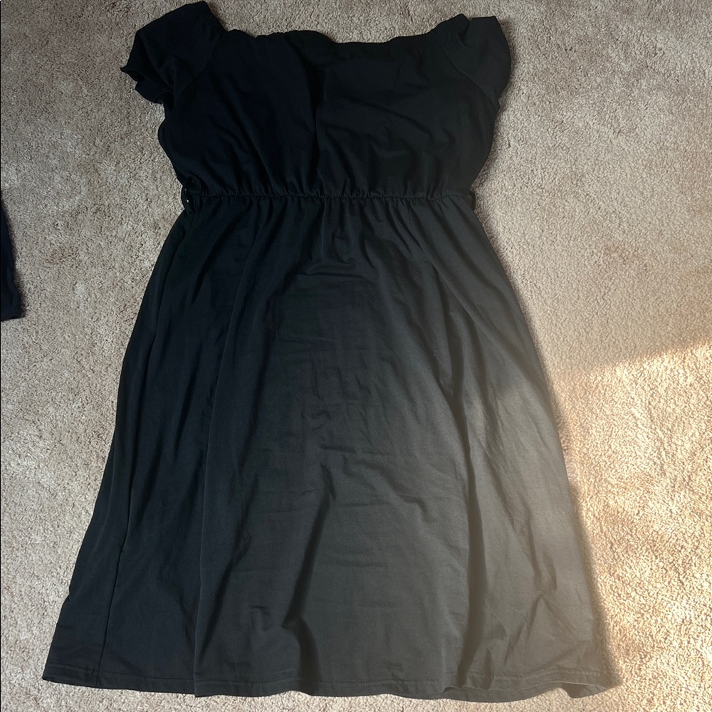 SHEIN Elegant One Shoulder Black Dress